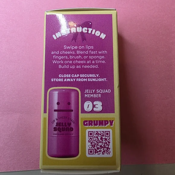 Jelly Squad Lip & Cheek Stain - Grumpy Pink - Picture 2 of 5